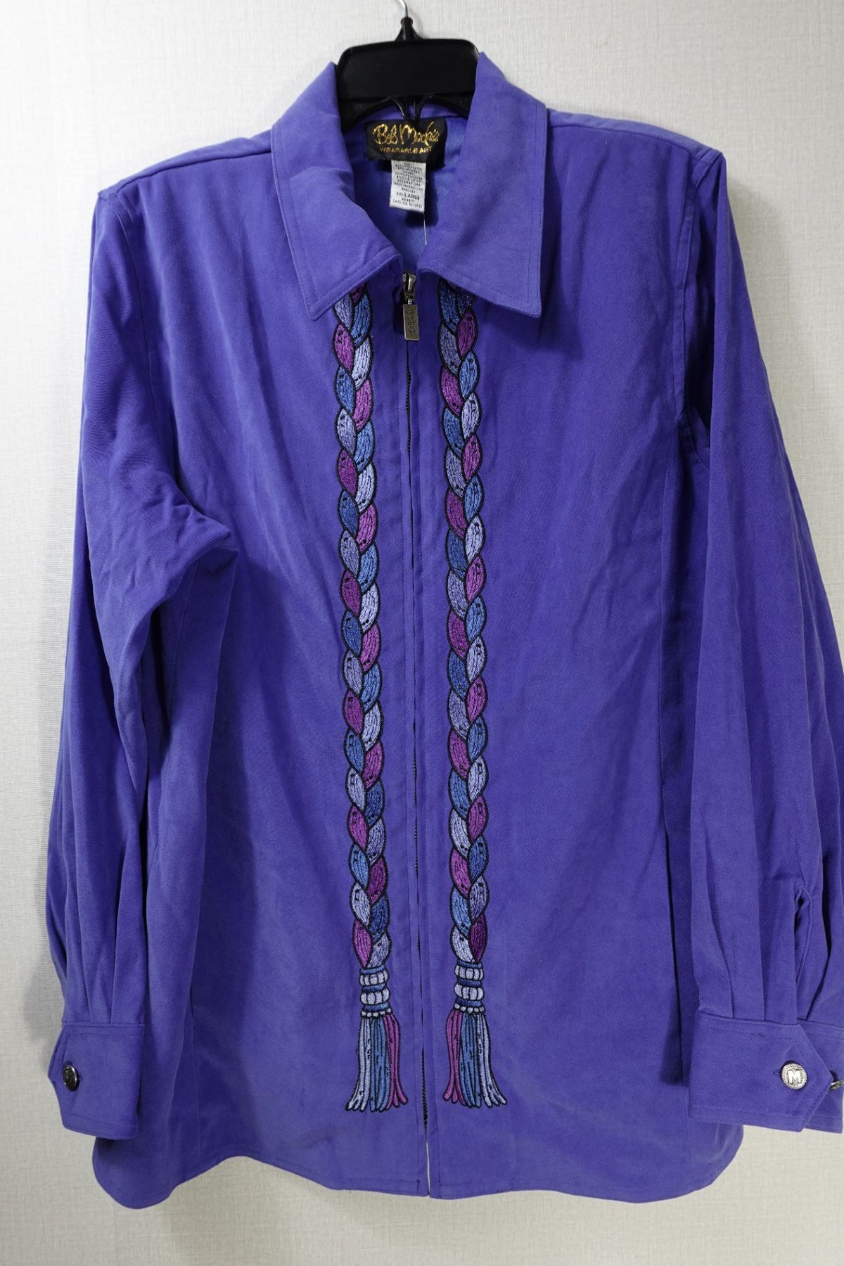 Bob Makie, Bob Mackie Wearable Art, New Vintage Light Jacket, Large, Polyester