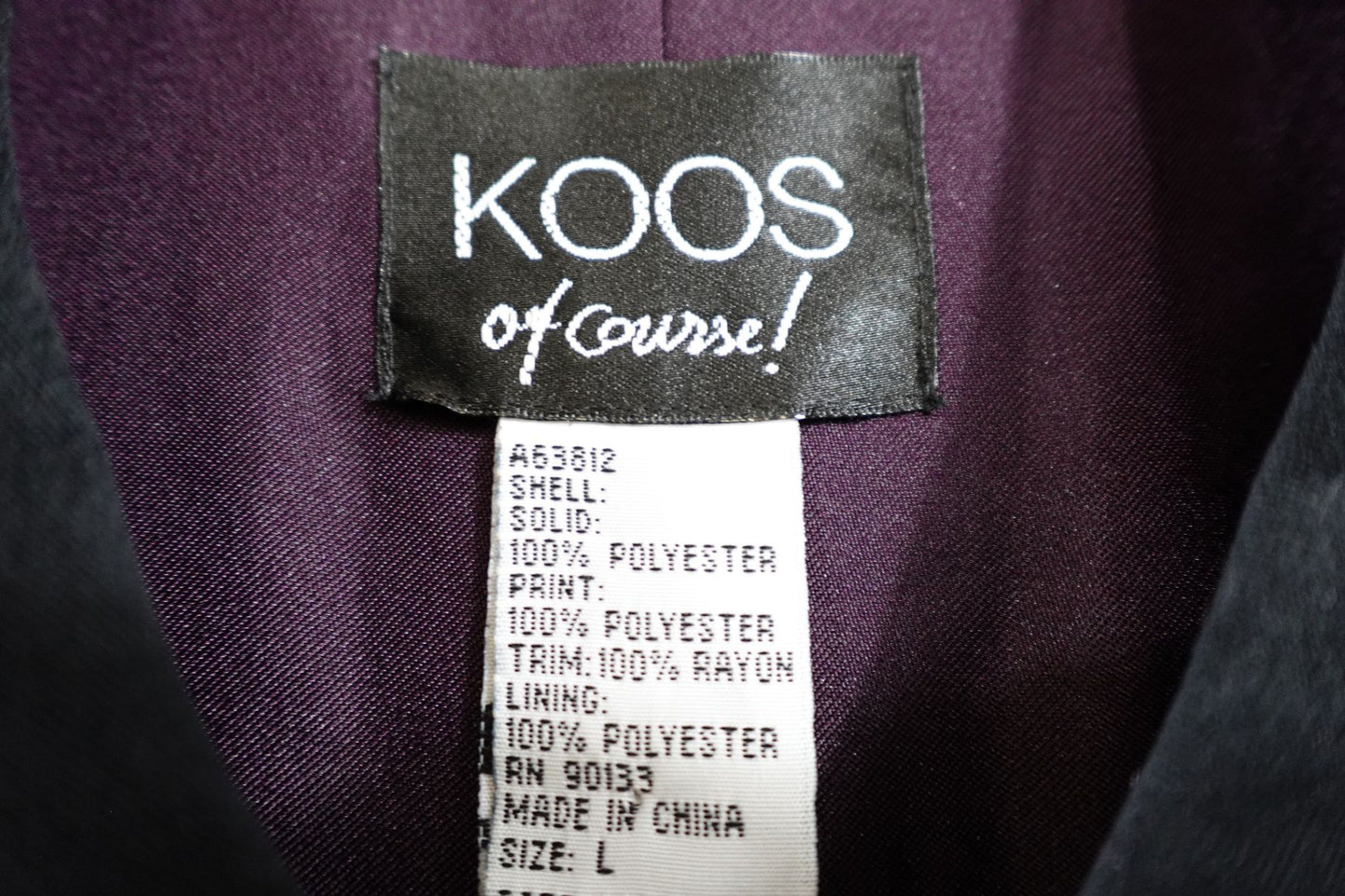 KOOS of Course!, Vintage jacket, L, Polyester