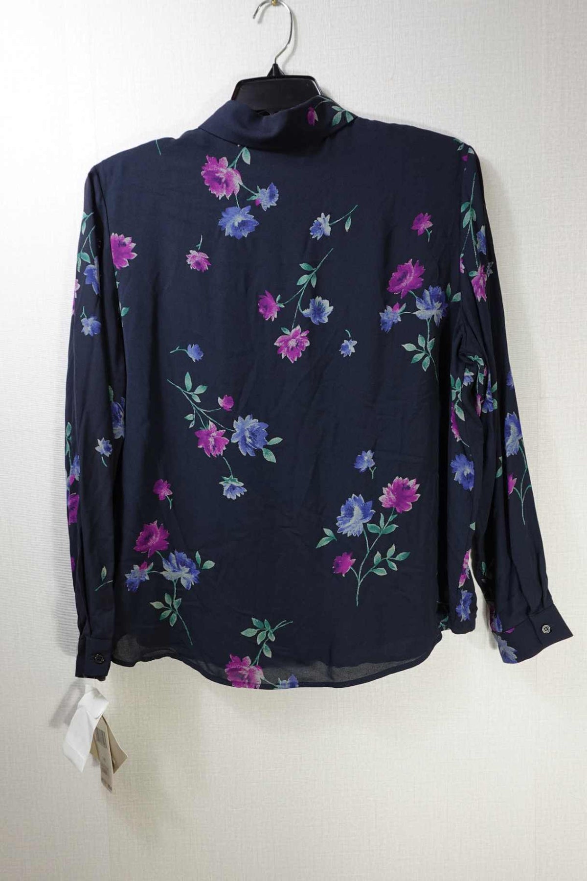 Jones New York, New Vintage Long Sleeves Top, 16, Silk