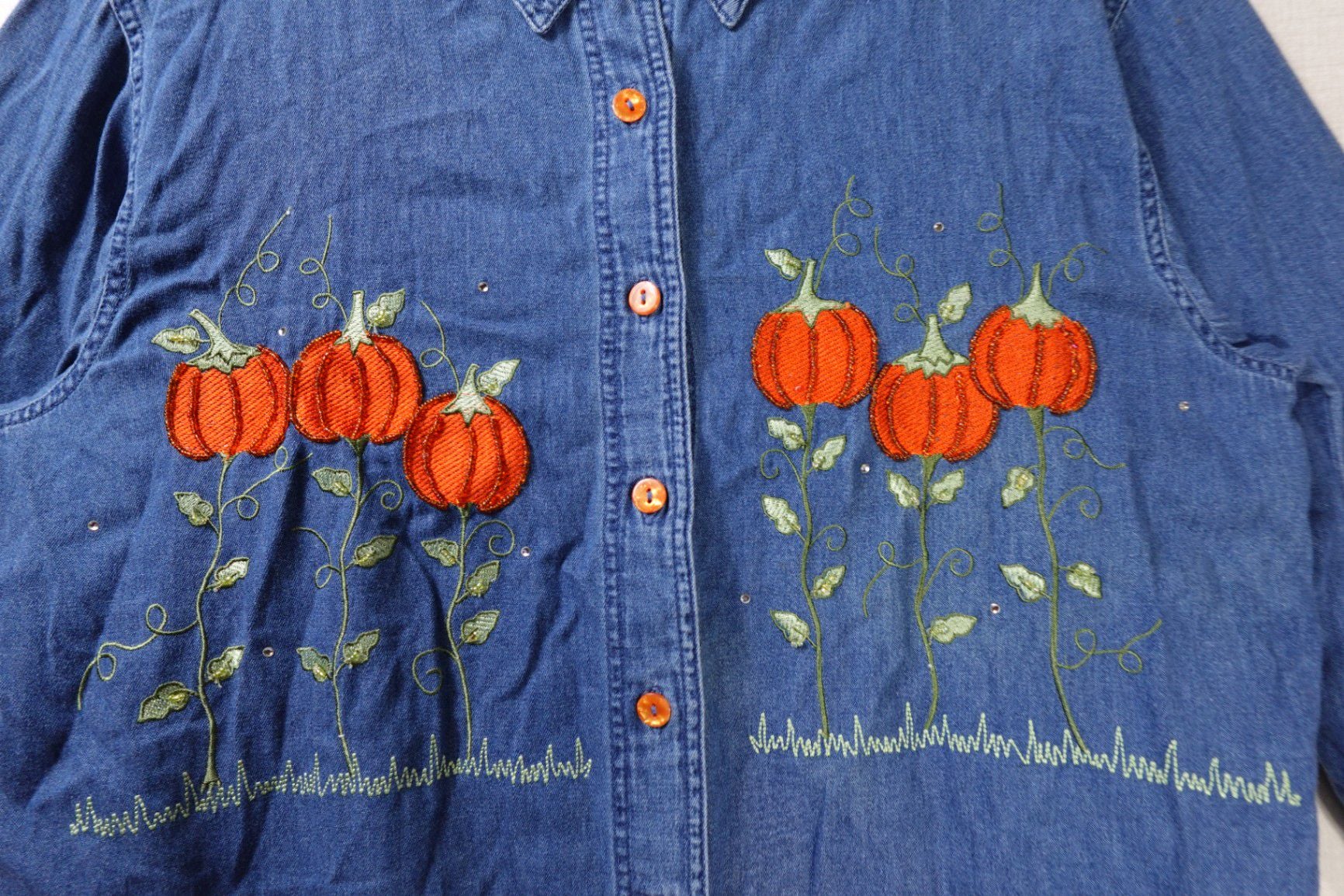 The Quacker Factory, Long Sleeves Top, L, Cotton