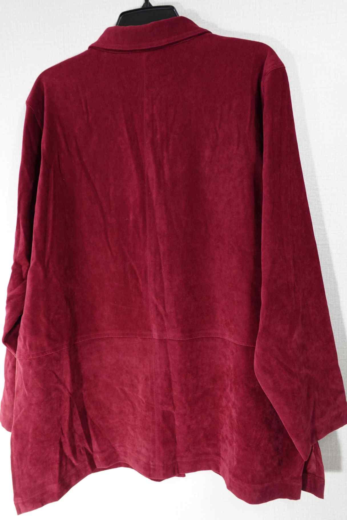 Jessica Holbrook, Long Sleeve Button Down Top, L, Polyester, spandex