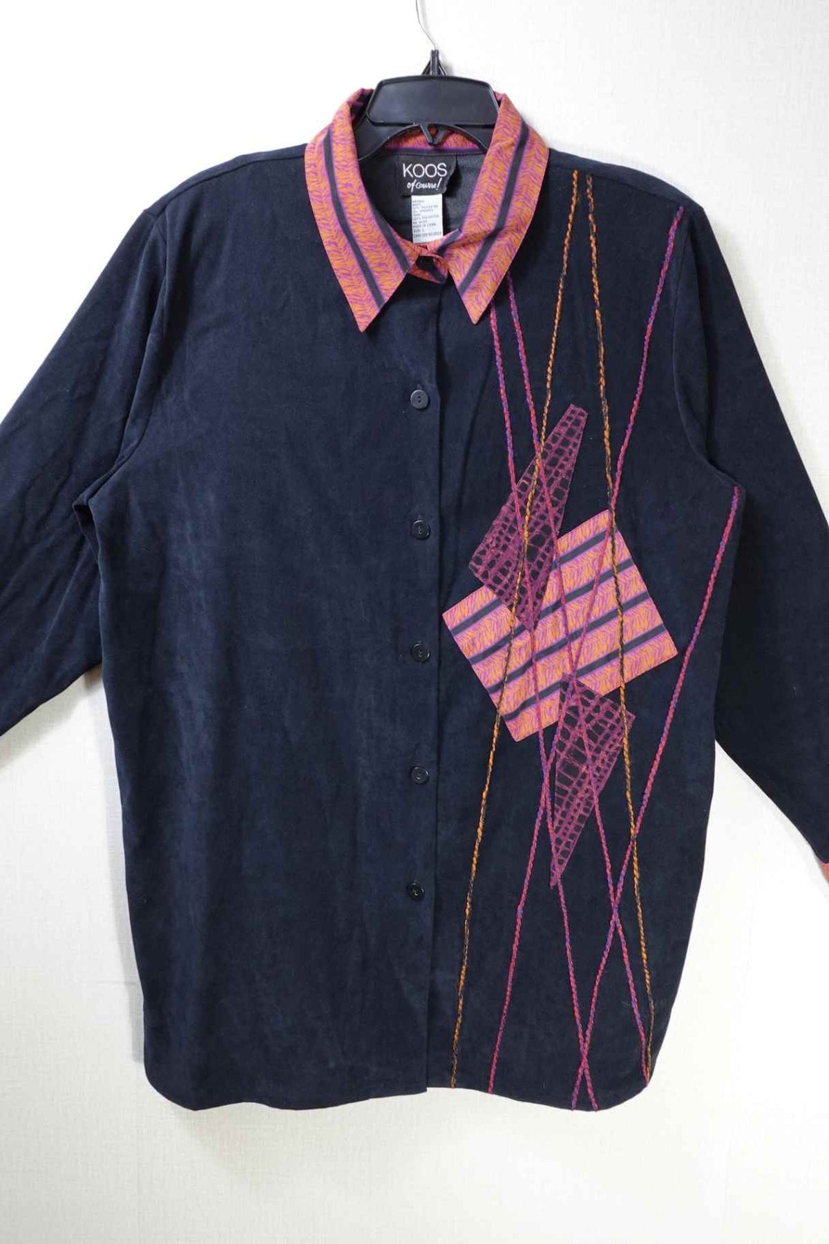 KOOS of course!, New Vintage Long Sleeve Top, L, Polyester, spandex