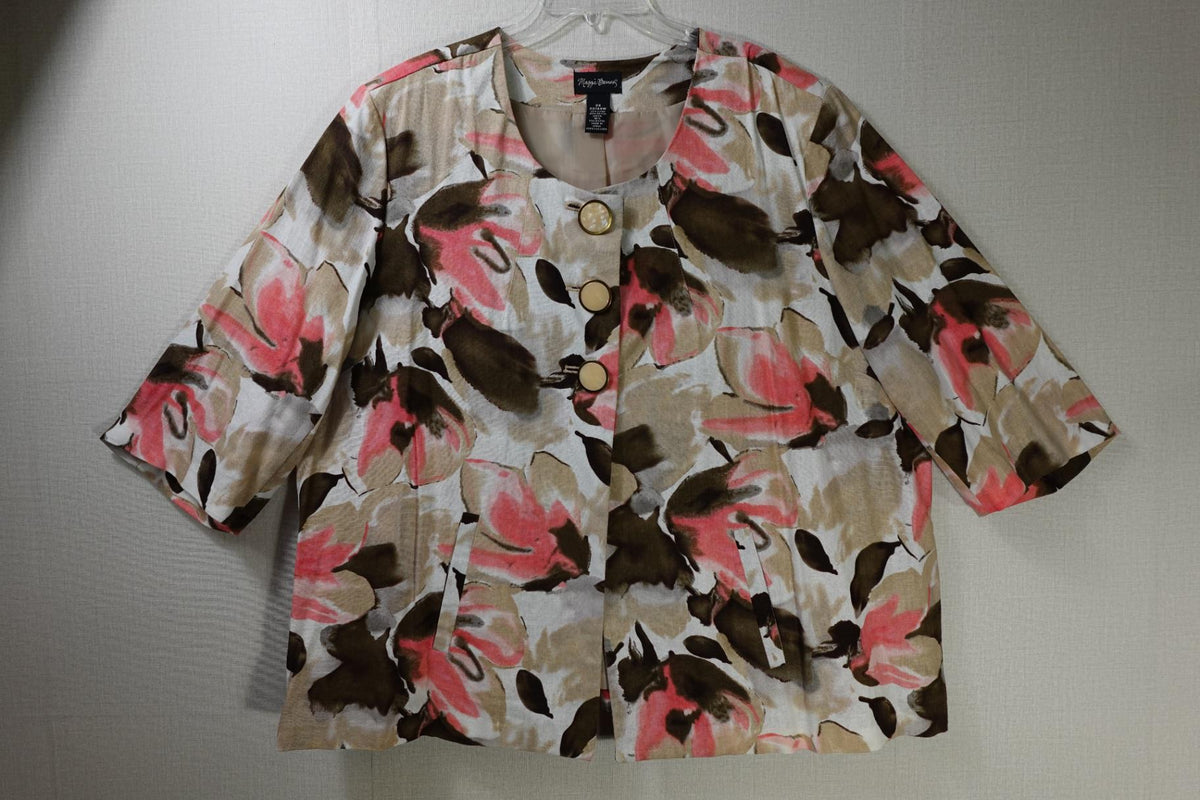 Maggie Barnes, Jacket, 22/24W, Linen blend