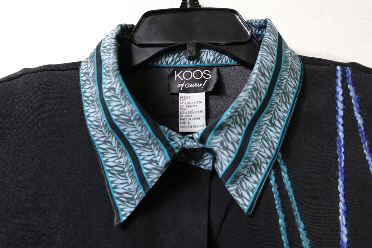 KOOS of course!, New Vintage Long Sleeve Top, L, Polyester, spandex