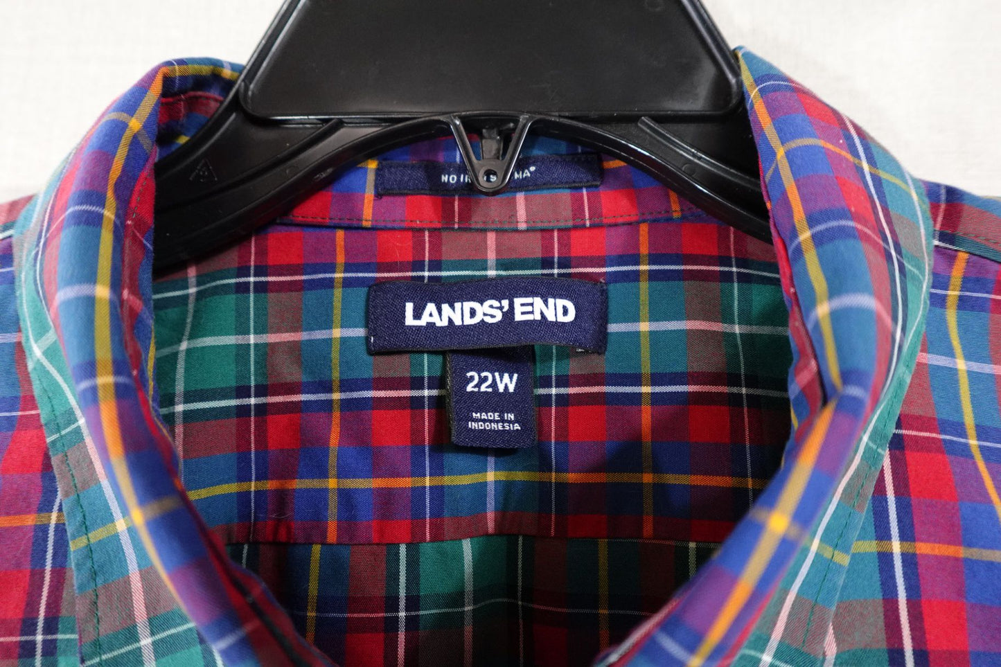 Lands' End, Long Sleeves Top, 22W, supema cotton