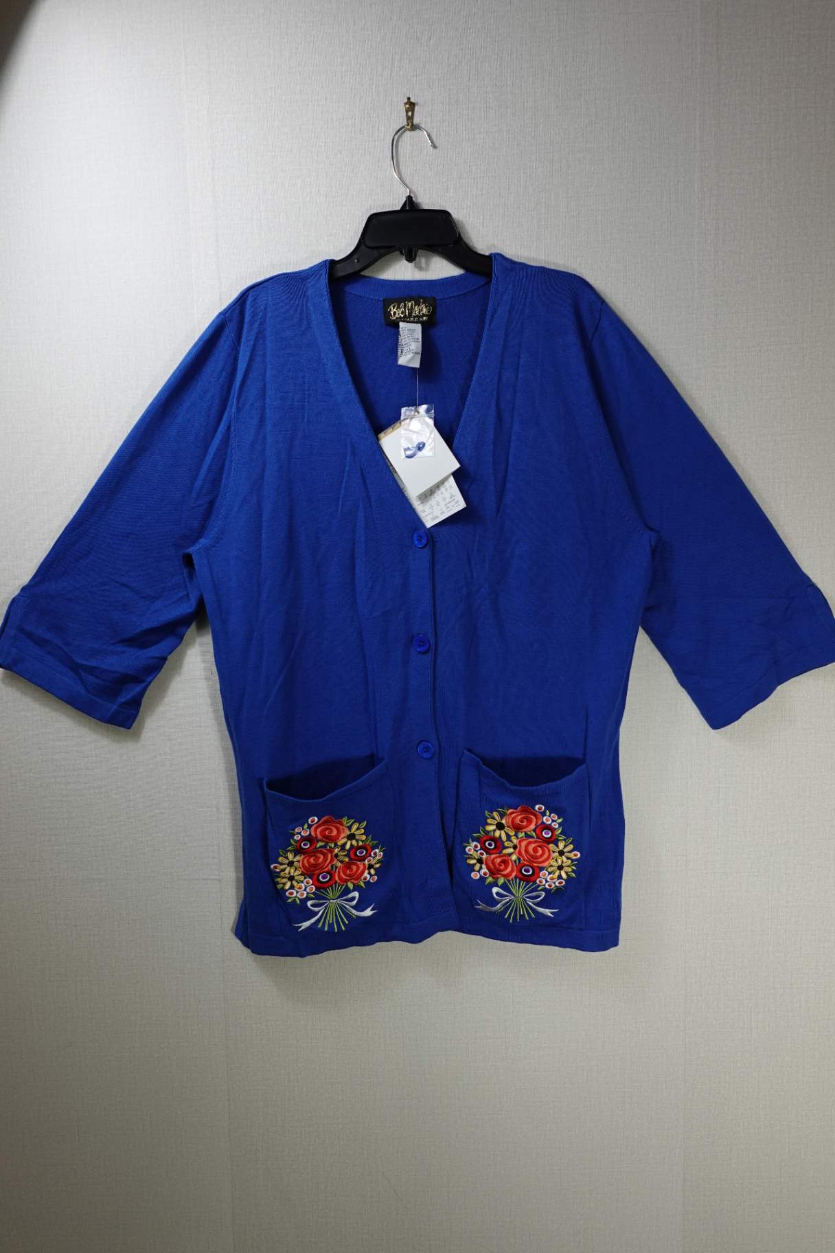 Bob Mackie, New Cardigan, L,