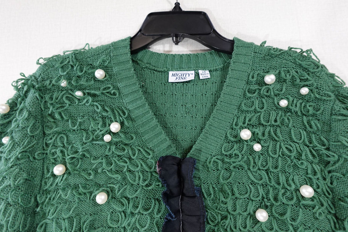 Mighty Fine Upcycled Top, Long Sleeves Top, L, fabric blend