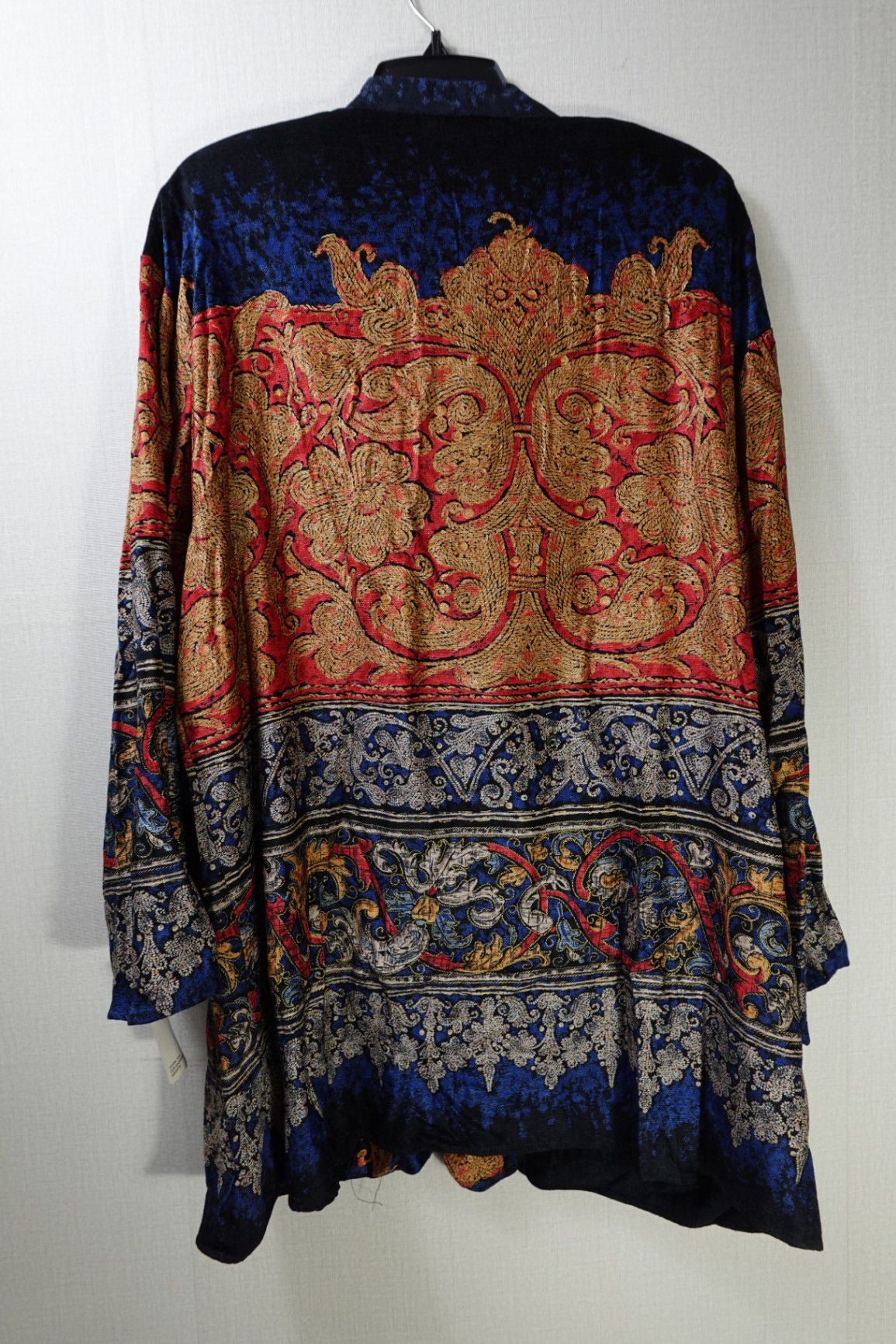 Carol Little, Vintage New Long Sleeve Top, 14, rayon, cotton, viscose