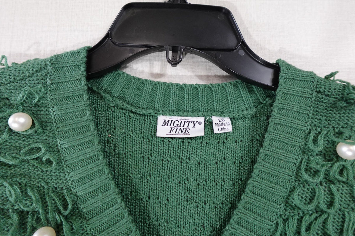 Mighty Fine Upcycled Top, Long Sleeves Top, L, fabric blend