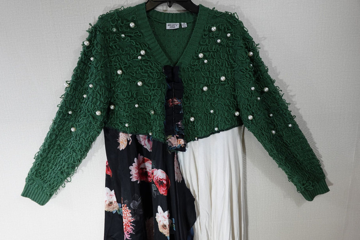 Mighty Fine Upcycled Top, Long Sleeves Top, L, fabric blend