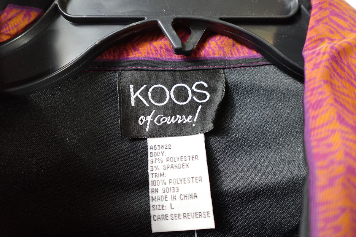 KOOS of course!, New Vintage Long Sleeve Top, L, Polyester, spandex