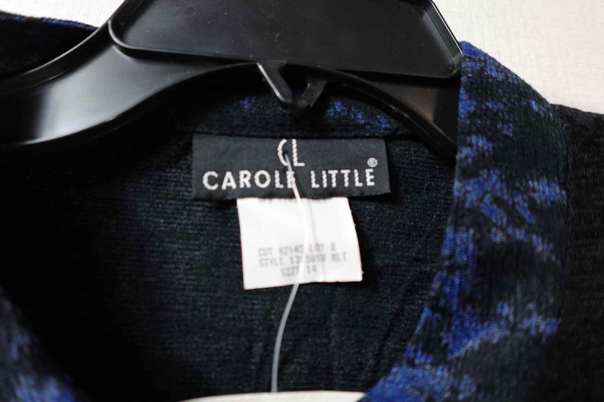 Carol Little, Vintage New Long Sleeve Top, 14, rayon, cotton, viscose