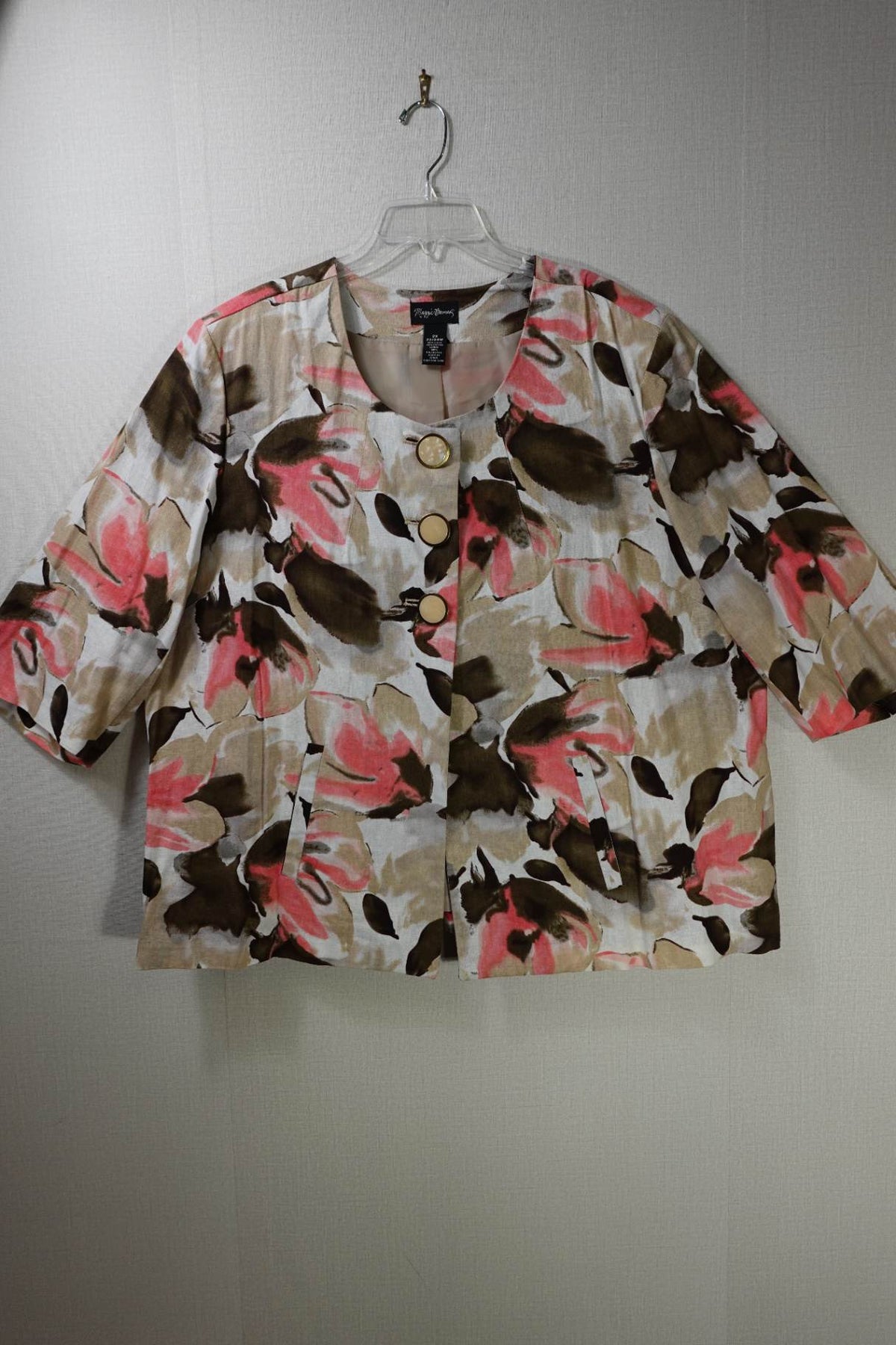 Maggie Barnes, Jacket, 22/24W, Linen blend