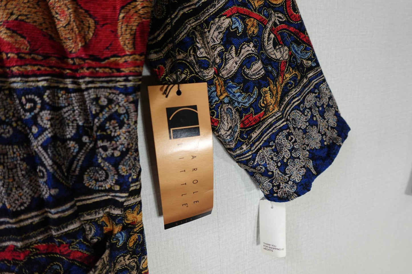 Carol Little, Vintage New Long Sleeve Top, 14, rayon, cotton, viscose