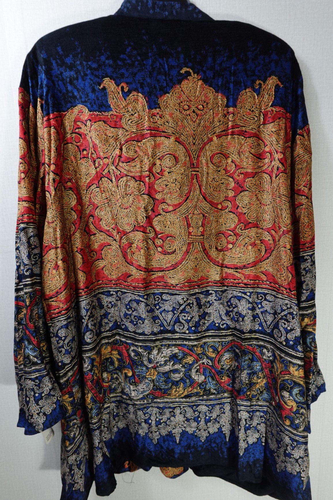 Carol Little, Vintage New Long Sleeve Top, 14, rayon, cotton, viscose