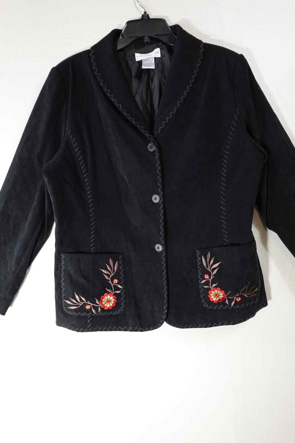 Susan Graver, Jacket, L, Polyester Blend