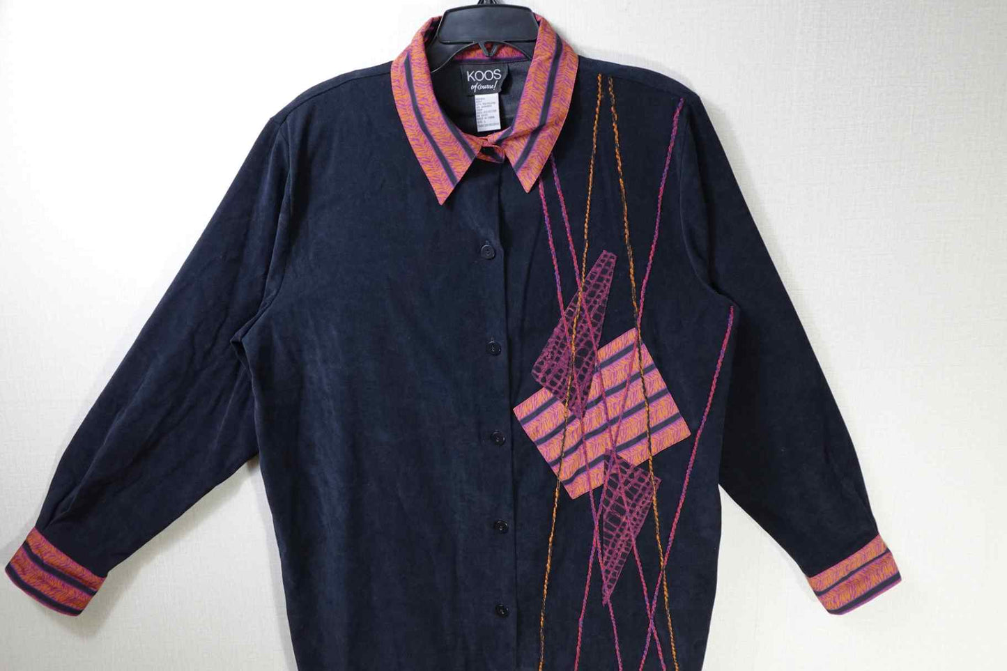KOOS of course!, New Vintage Long Sleeve Top, L, Polyester, spandex