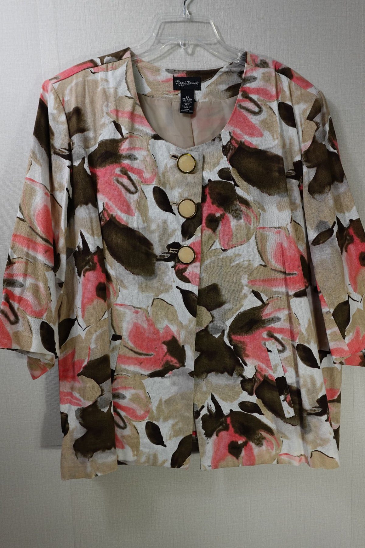 Maggie Barnes, Jacket, 22/24W, Linen blend