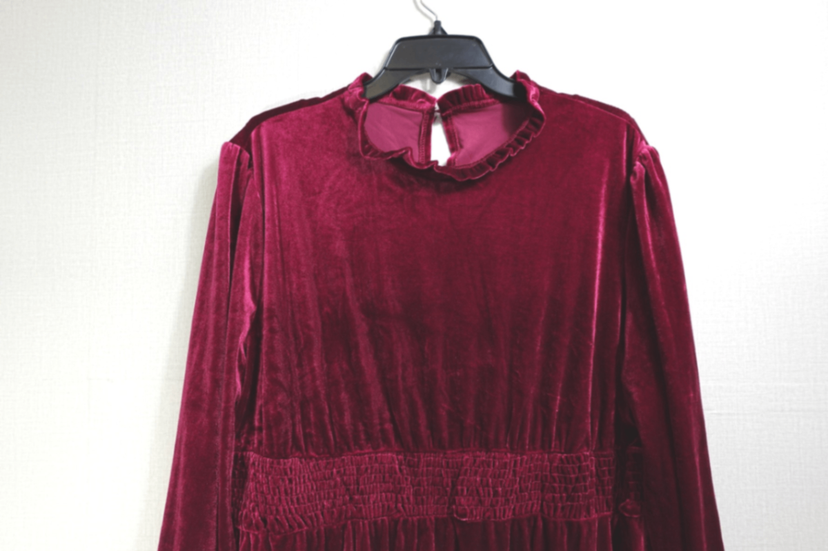 (No Label), Event- Dress, 2X, Velvet polyester, spandex