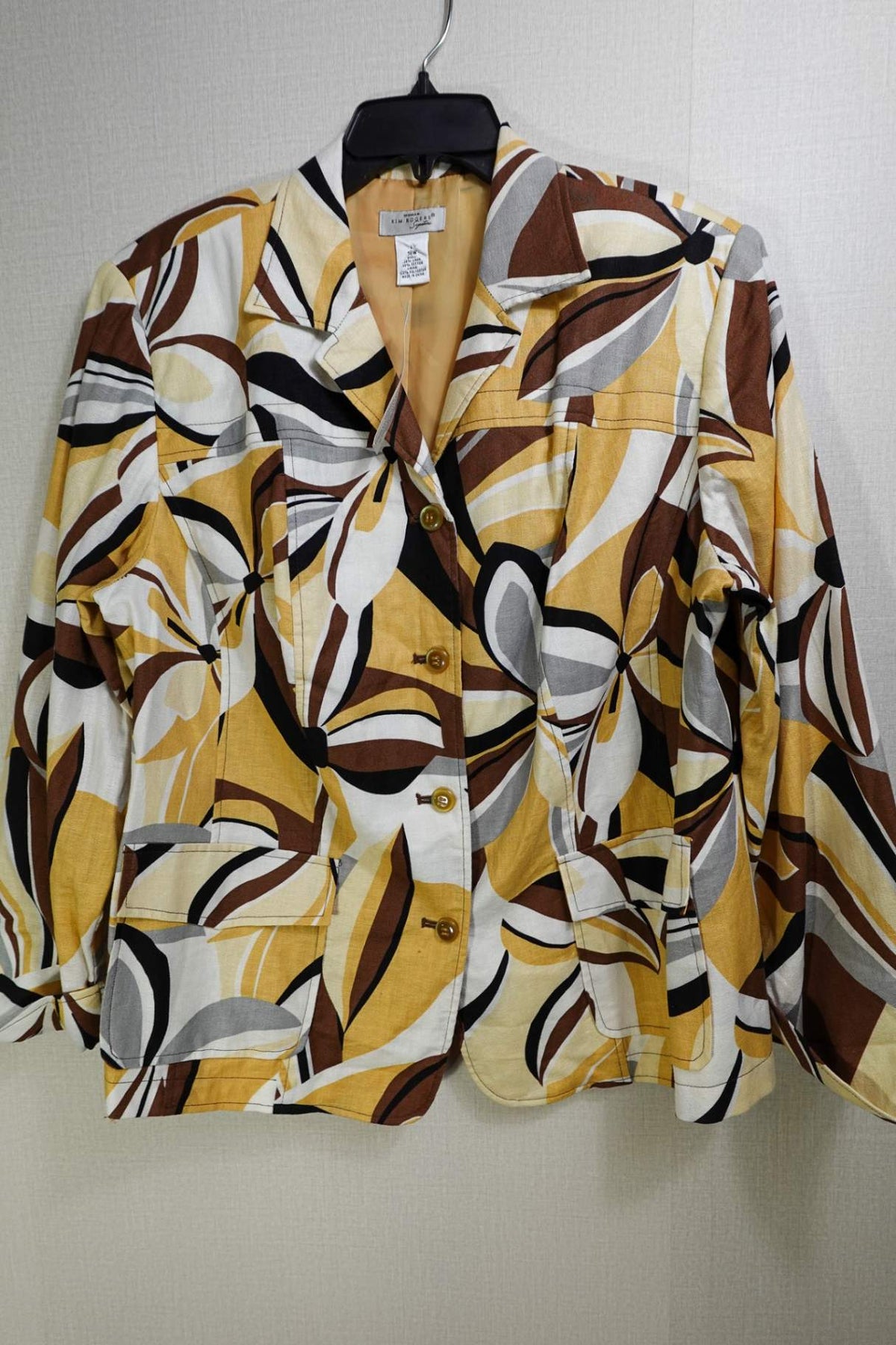 Kim Rogers, Blazer, 18W, Linen/Cotton