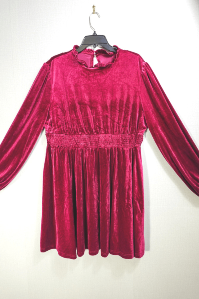 (No Label), Event- Dress, 2X, Velvet polyester, spandex