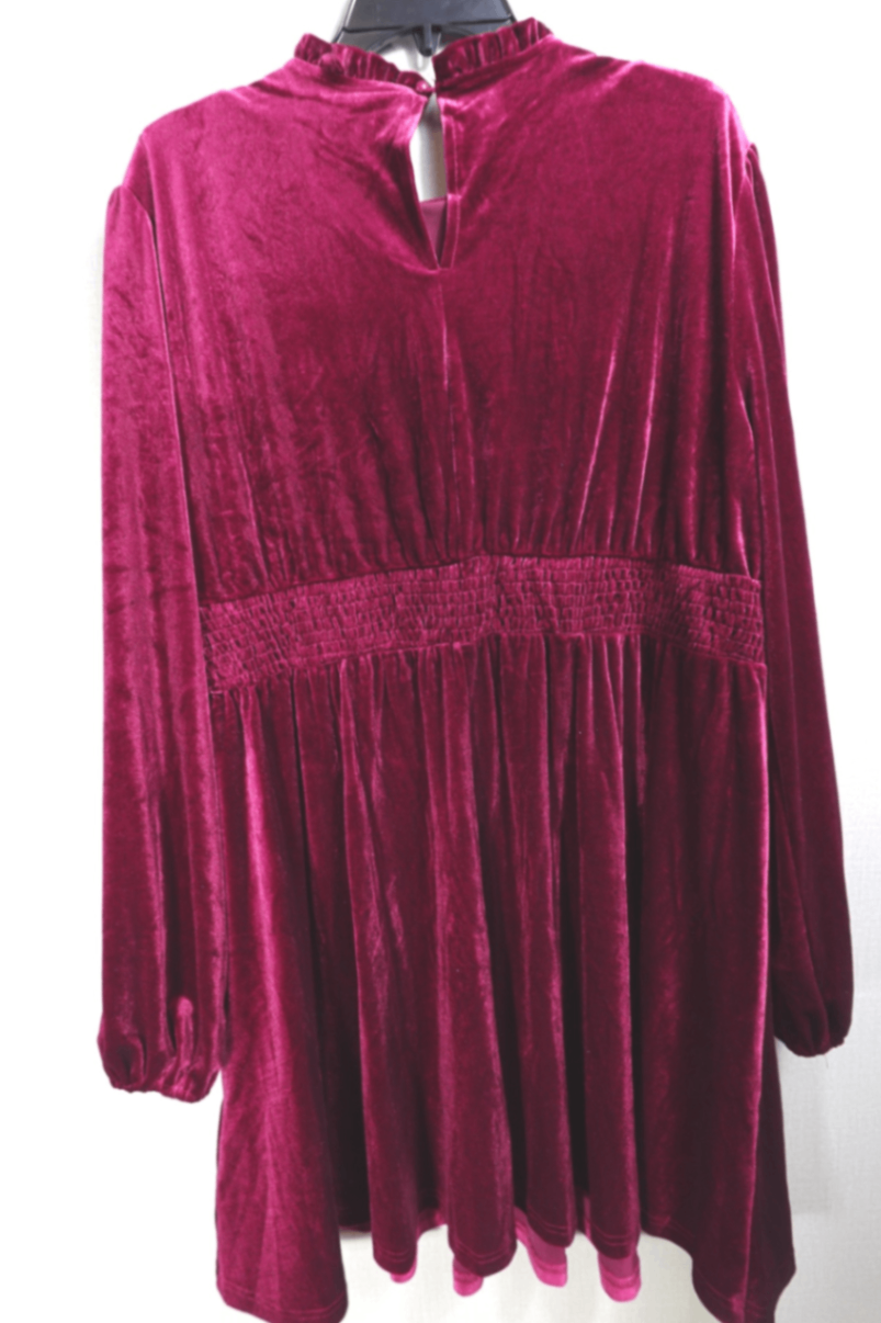(No Label), Event- Dress, 2X, Velvet polyester, spandex