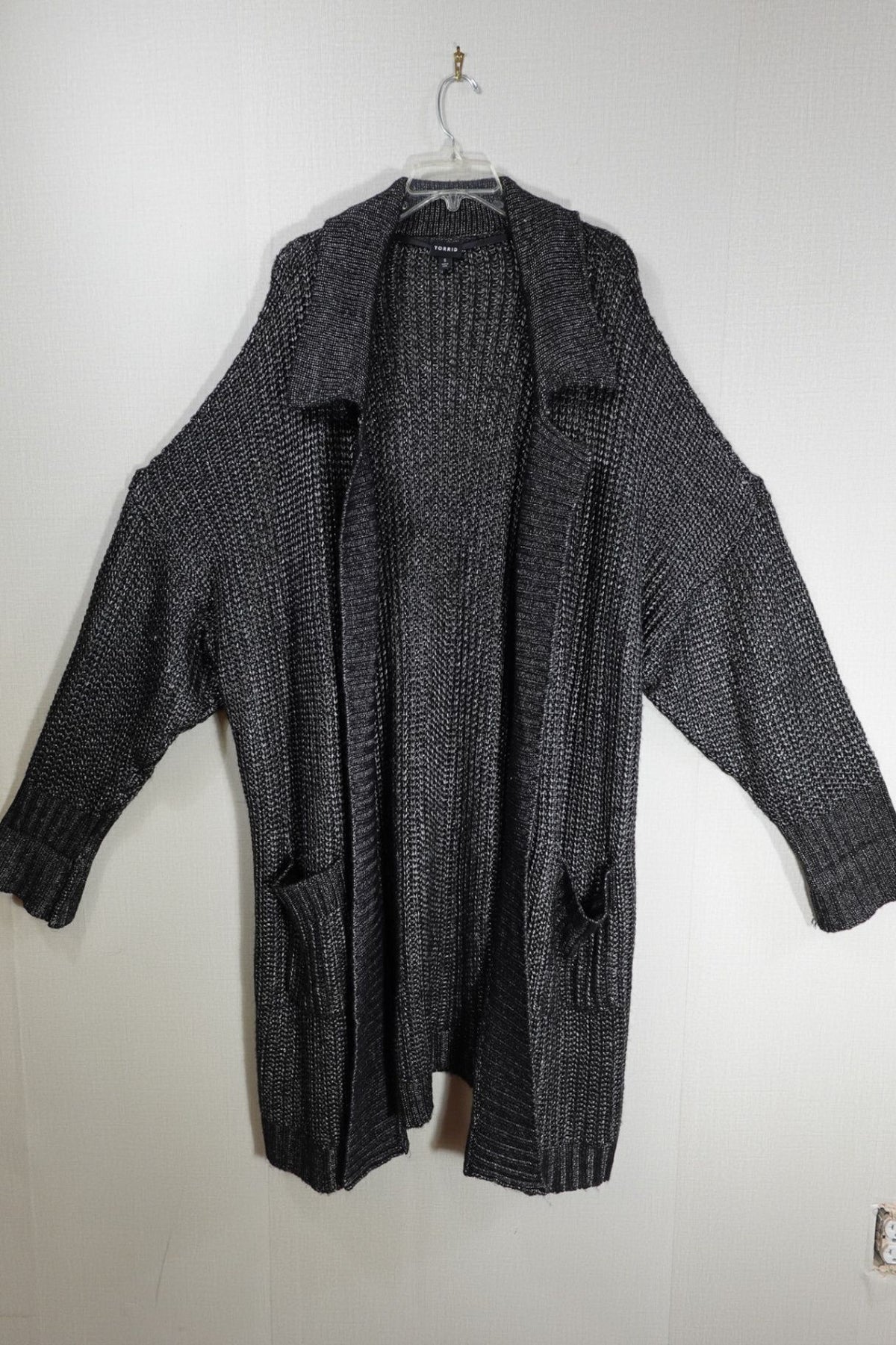 Torrid, Long Line Cardigan, 5X, acrylic, polyester