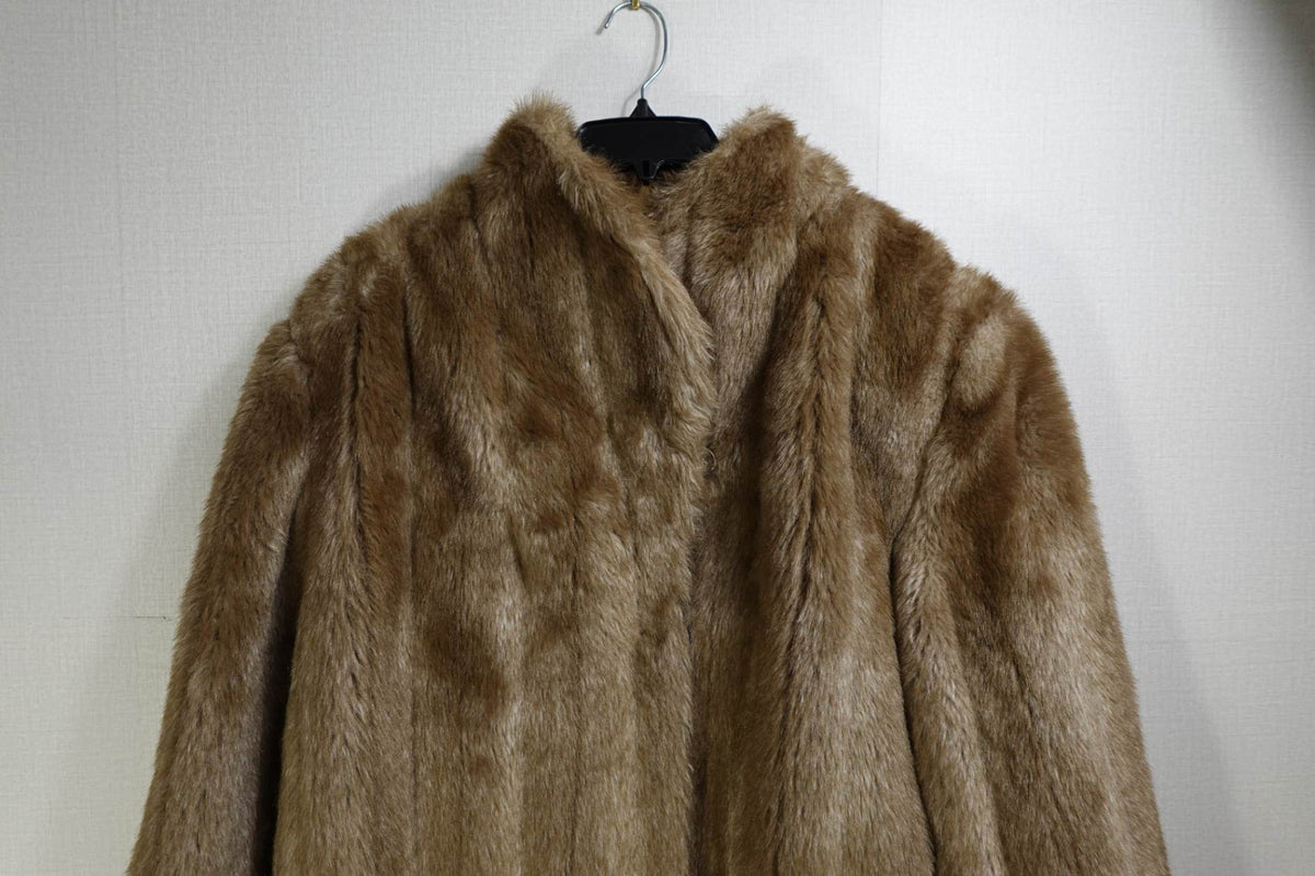 (No Label), Faux Fur Coat, XL, Polyester