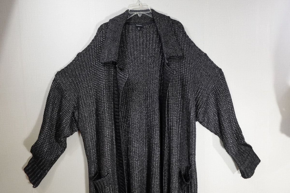 Torrid, Long Line Cardigan, 5X, acrylic, polyester