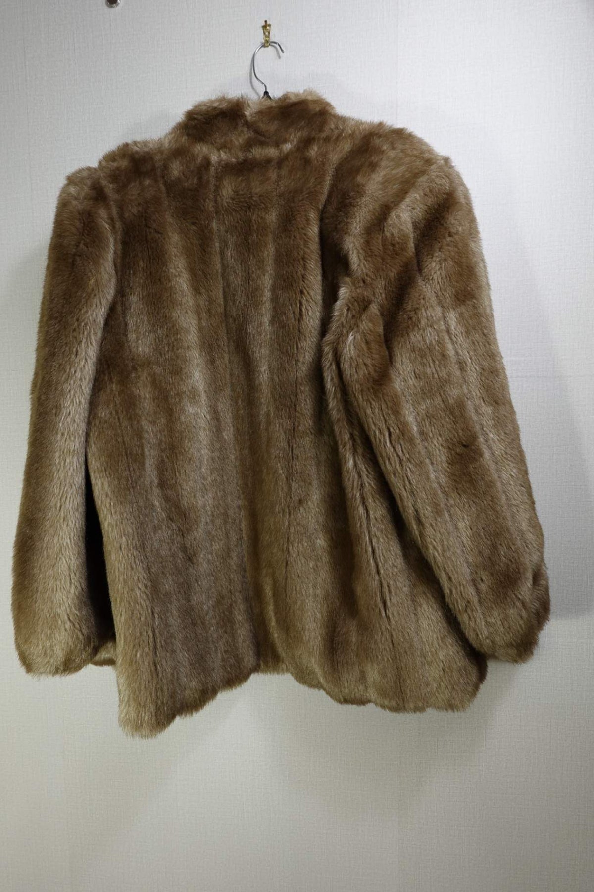 (No Label), Faux Fur Coat, XL, Polyester