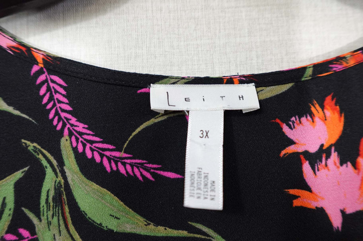 Leith, Wrap Dress, 3X, Polyester