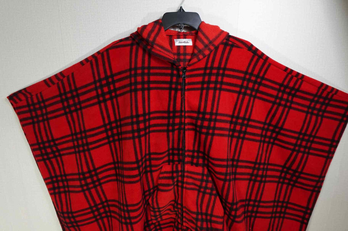 Le Moda, Poncho w/ pockets, XL/2X (FREESIZE), polyester fleece