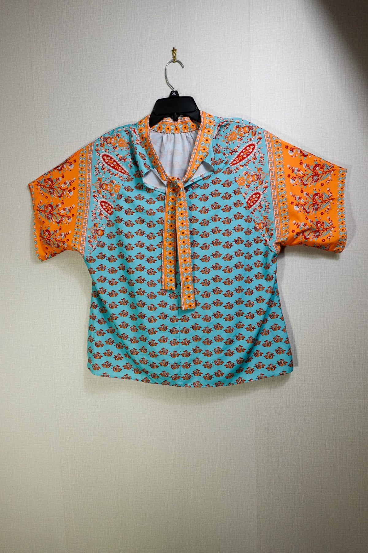 (No Label), Short Sleeved Top, XL, Polyester