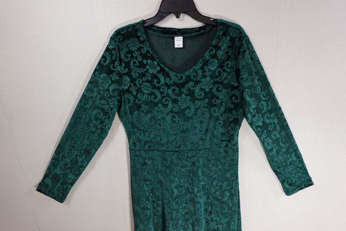 (No Label), Event- Dress, XL, polyester velvet