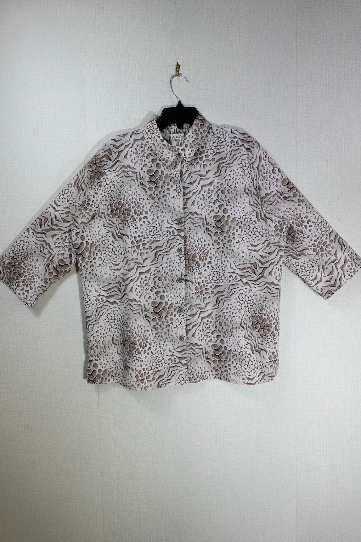 Allison Daley, Long Sleeves Top, 16W, Polyester