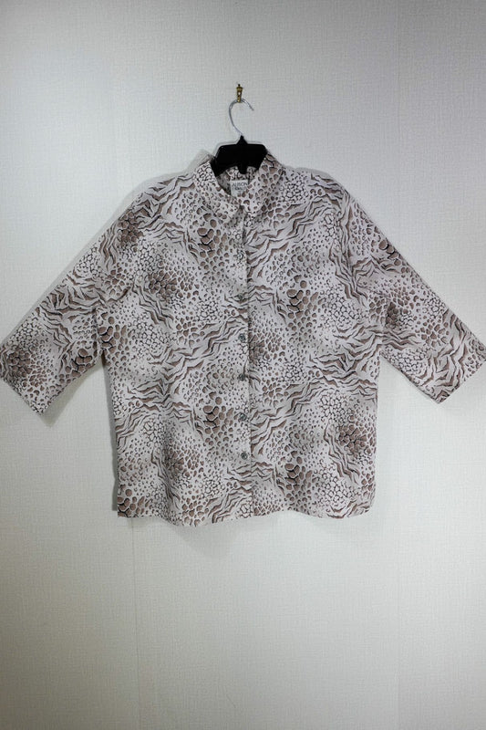 Allison Daley, Long Sleeves Top, 16W, Polyester