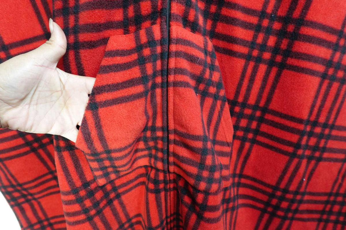 Le Moda, Poncho w/ pockets, XL/2X (FREESIZE), polyester fleece