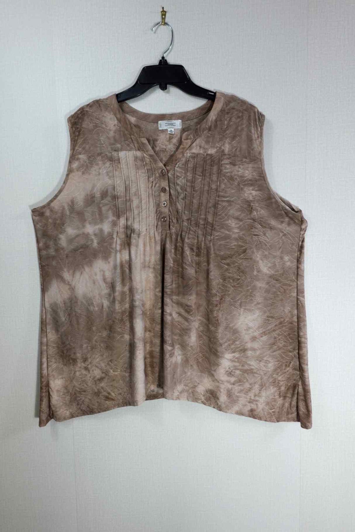 Shannon Ford New York, Sleeveless Top, 2X, polyester, spandex