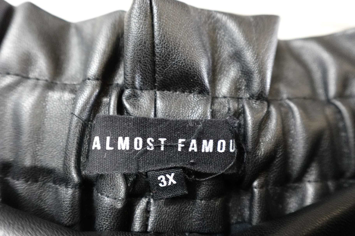 Almost Famous, Pants, 3X, Faux leather
