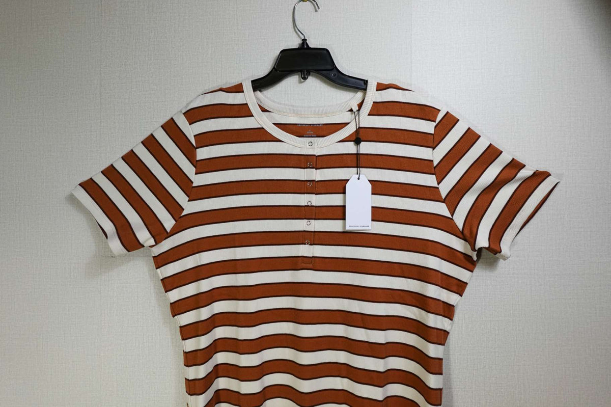 Universal Standard, New Short Sleeve Top, 22/24, cotton, spandex
