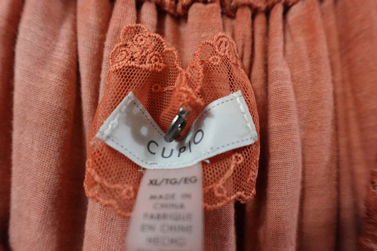 Cupio, 3/4 Sleeve Top, XL, Cotton Blend