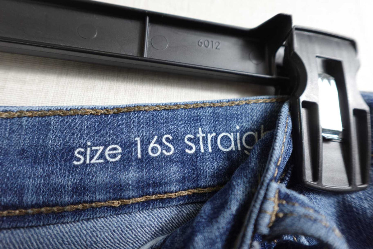 New Directions, Straight Leg Jeans, 16S, Cotton blend