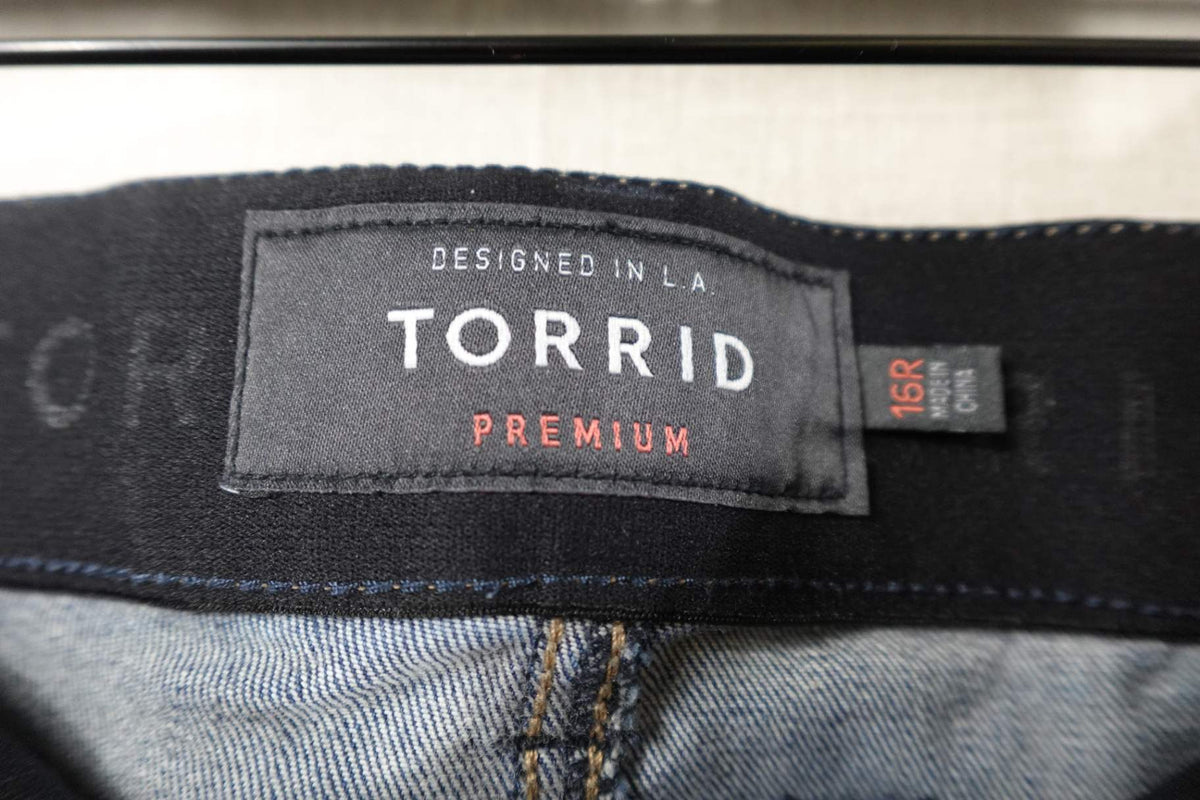 Torrid, Jeans Skinny, 16R, Cotton Blend