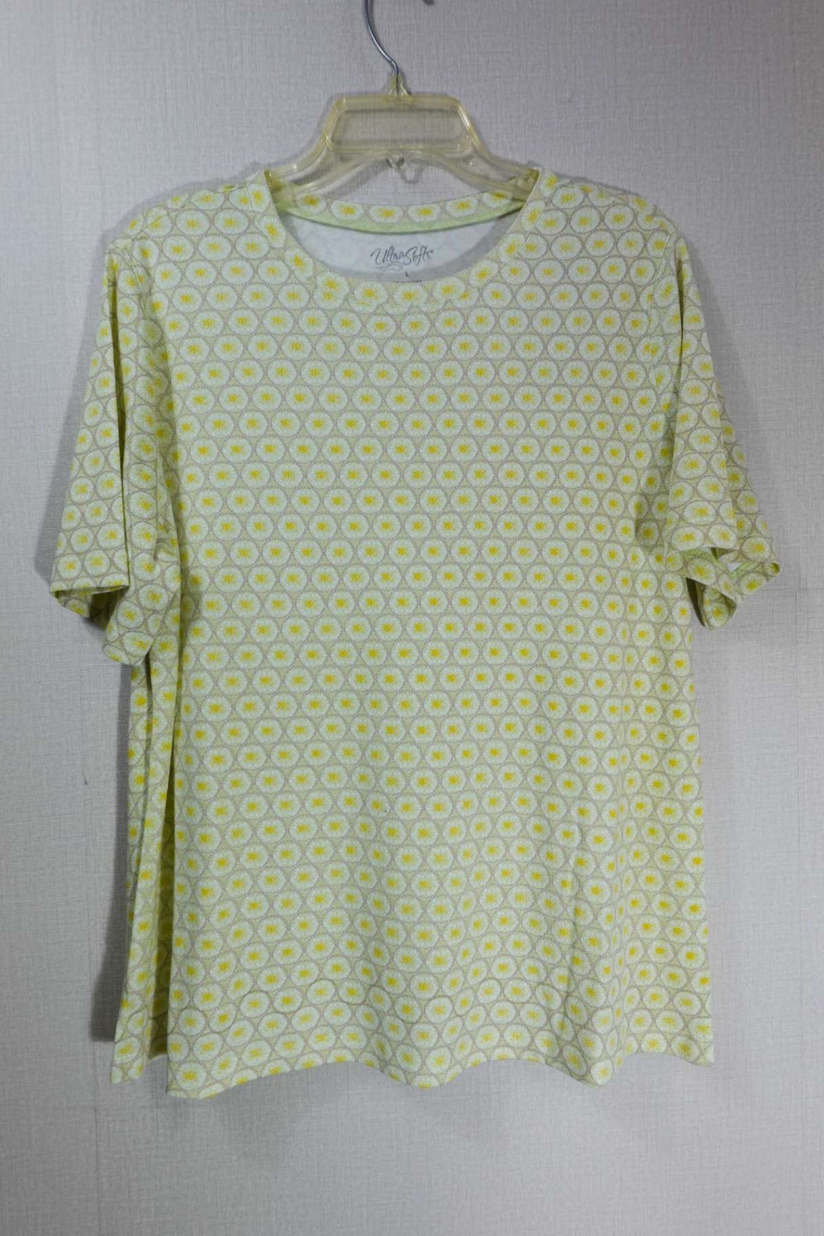 Ultra Softs, Short Sleeved Top, L, Cotton blend