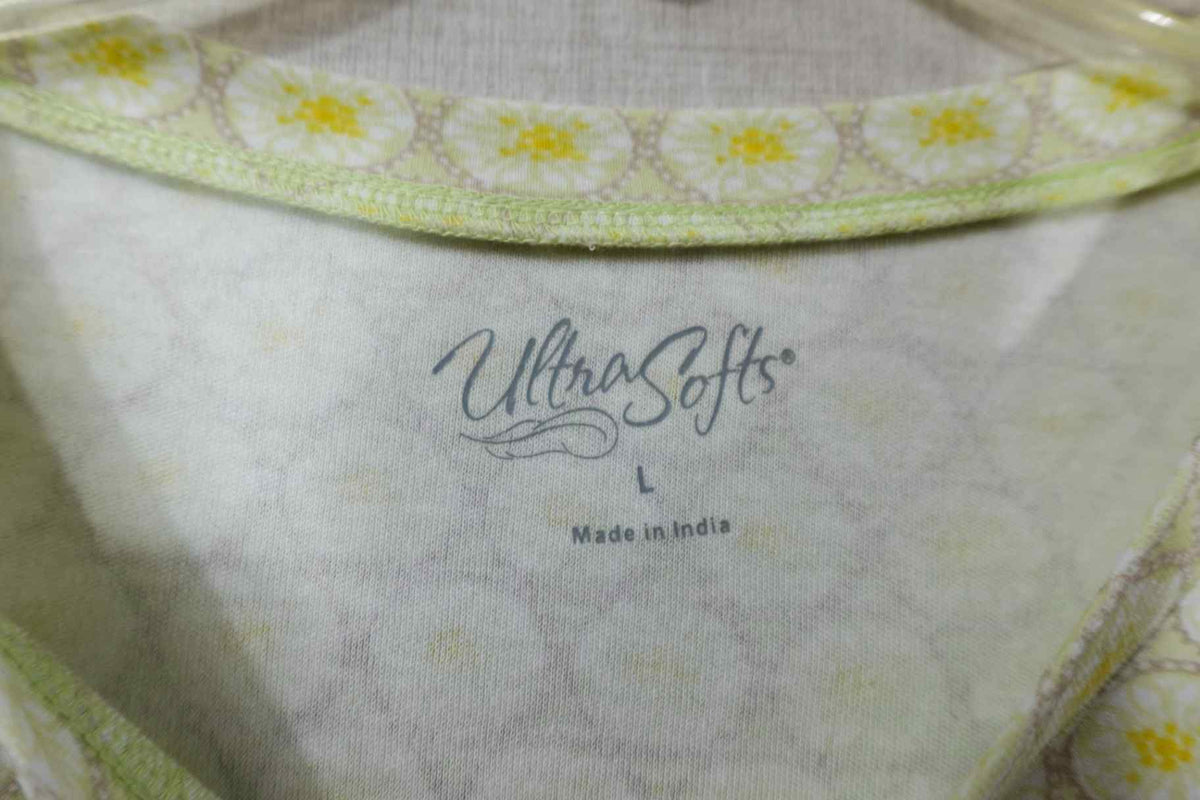 Ultra Softs, Short Sleeved Top, L, Cotton blend