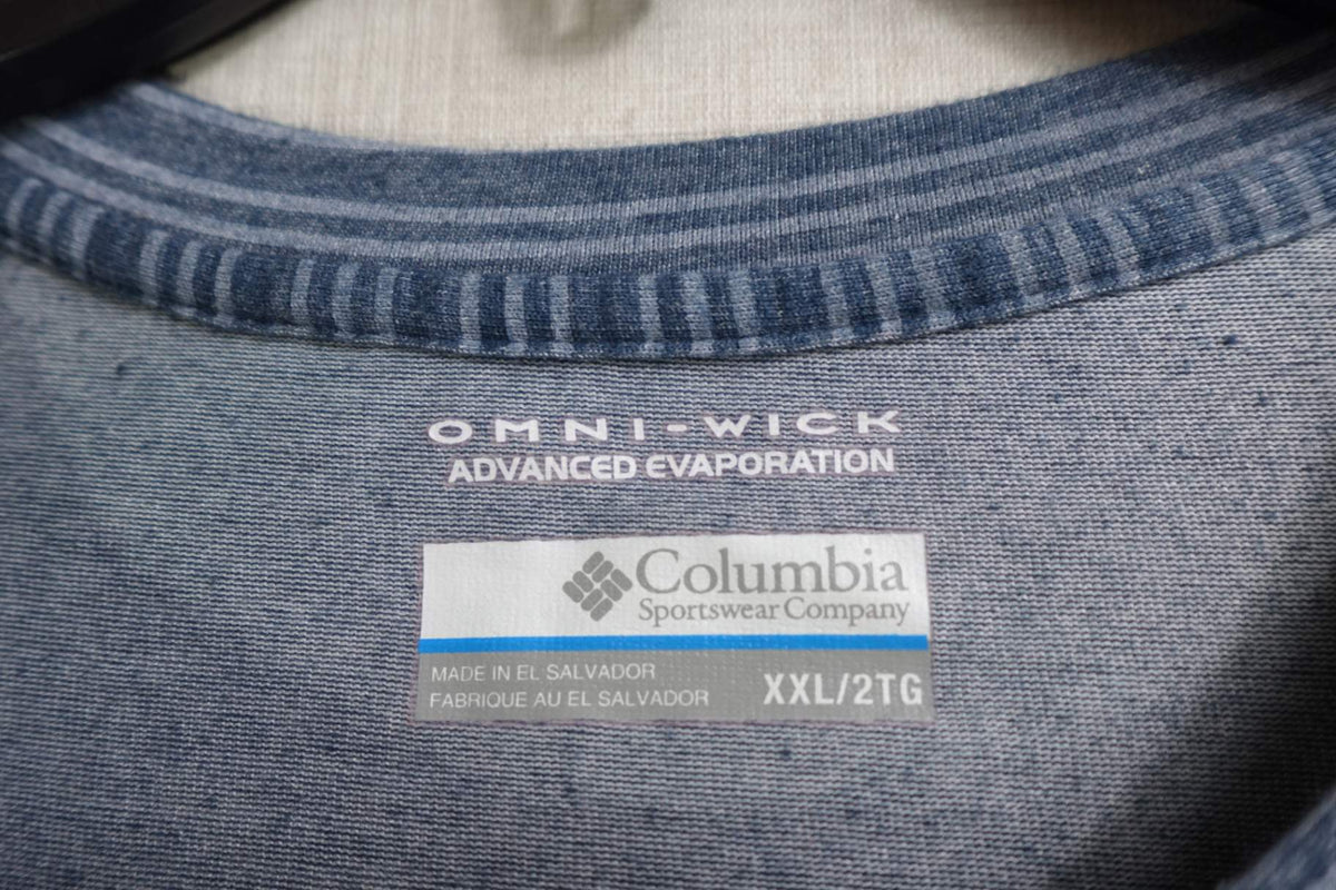 Columbia, Short Sleeved Top, 2XL , Polyester blend