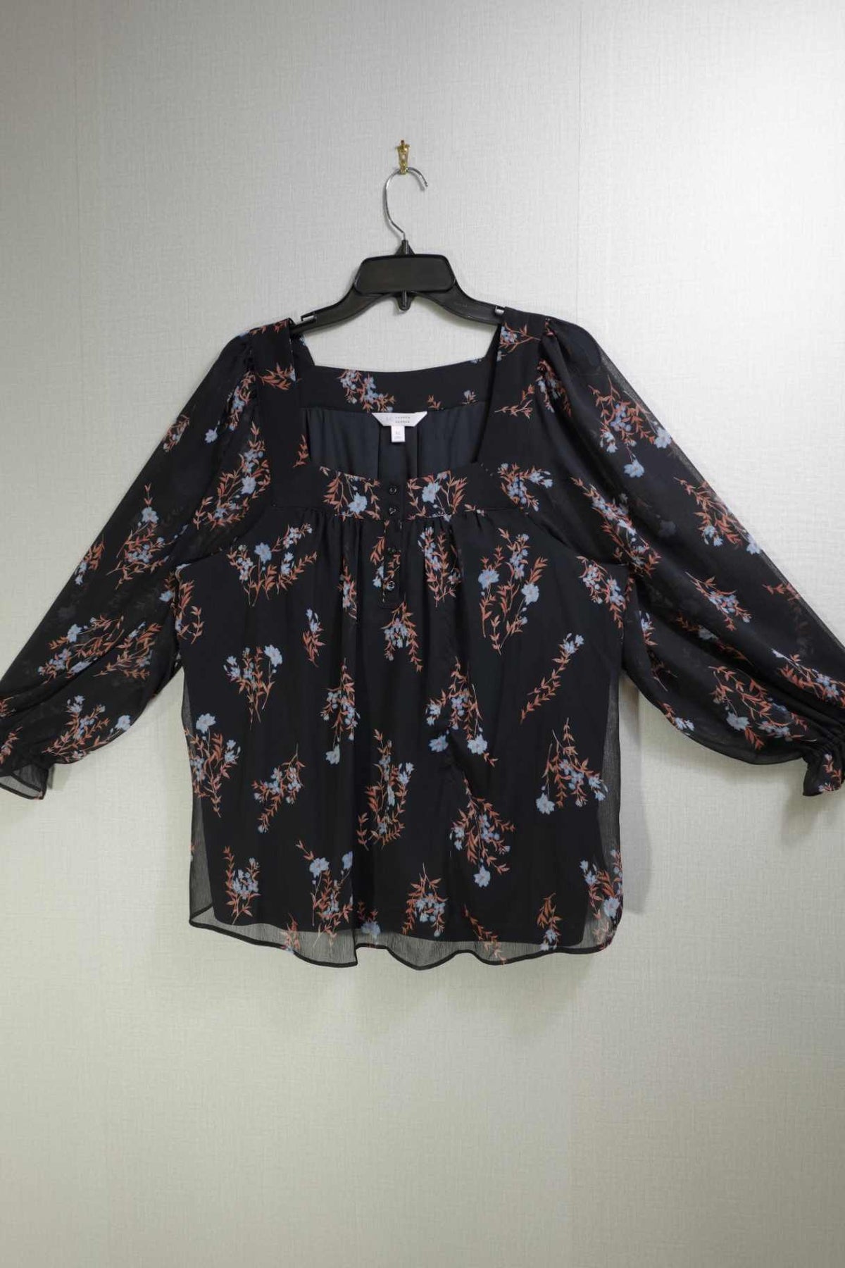 Lauren Conrad, Long Sleeves Top, XL, Polyester