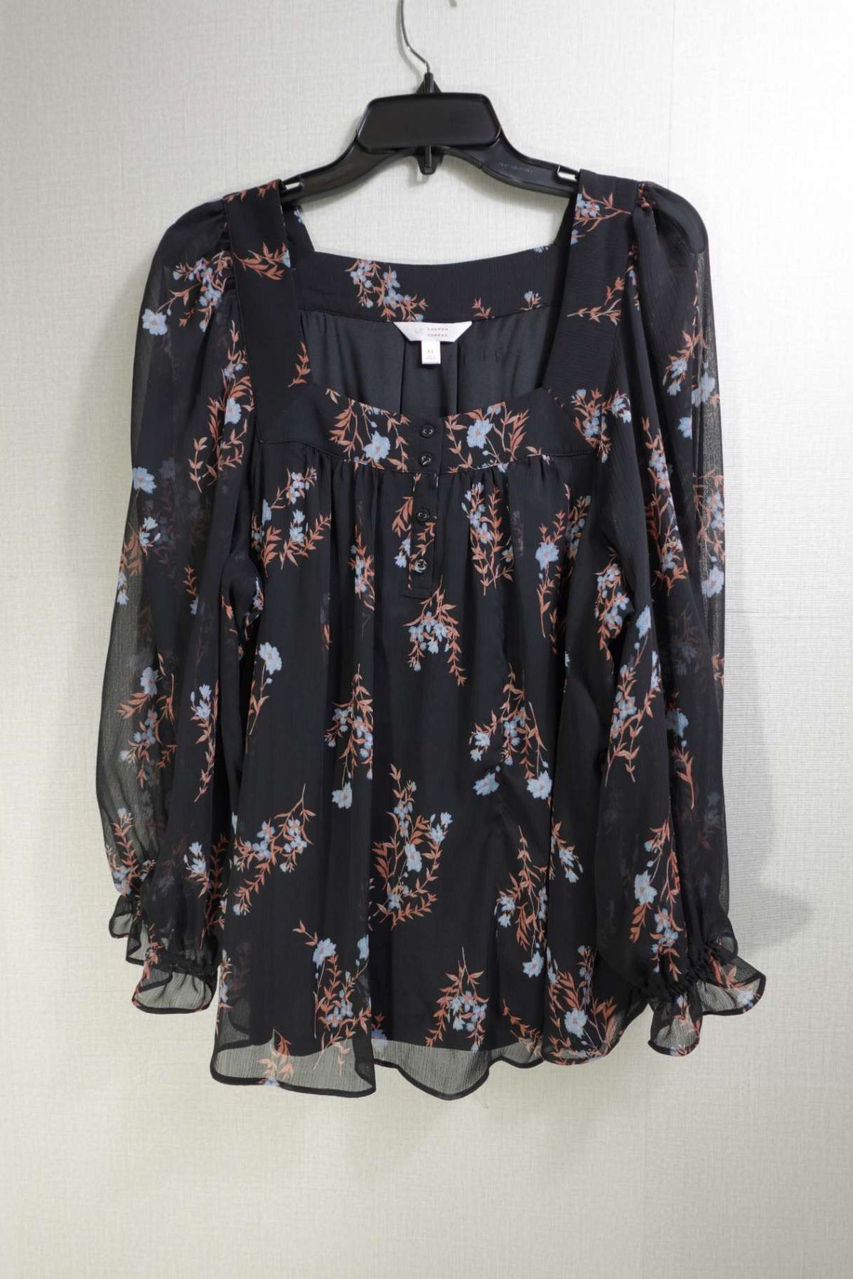 Lauren Conrad, Long Sleeves Top, XL, Polyester
