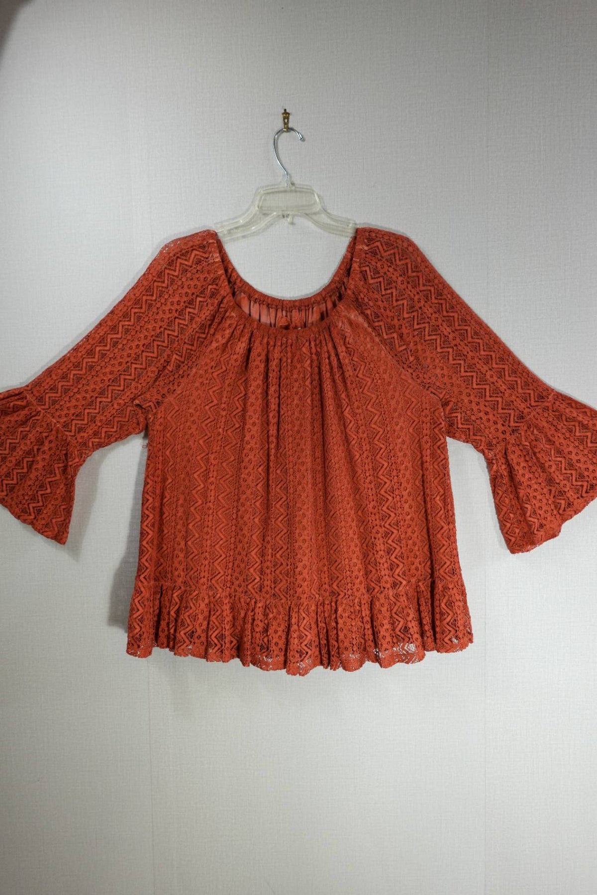 Cupio, 3/4 Sleeve Top, XL, Cotton Blend