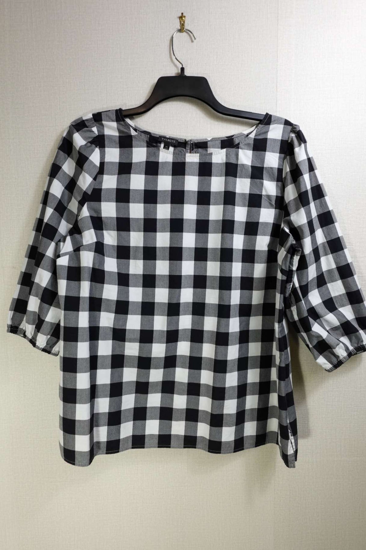 Talbots, 3/4 SLEEVE TOP, XL, Cotton
